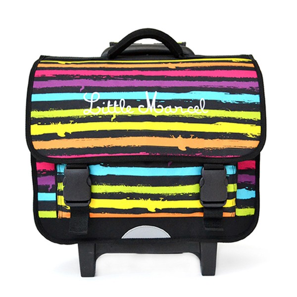 Cartable à dos roulettes (39x34x15) de little marcel réf: rework paint